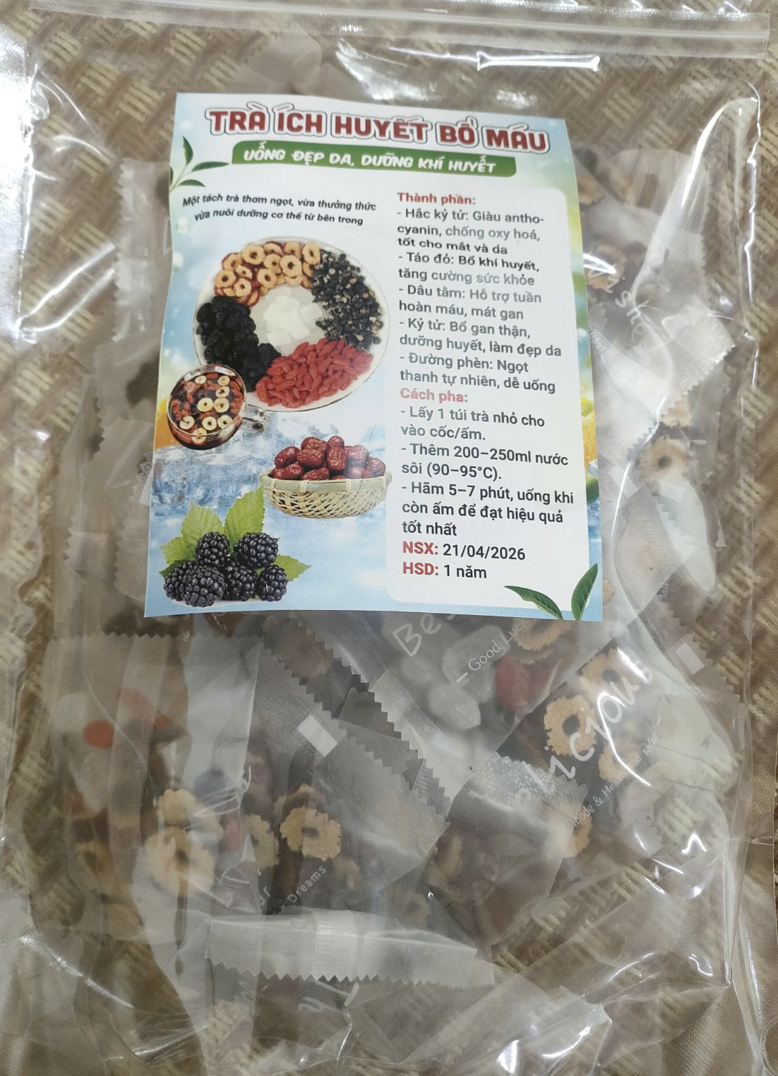Trà Ích Huyết Bổ Máu 430g
